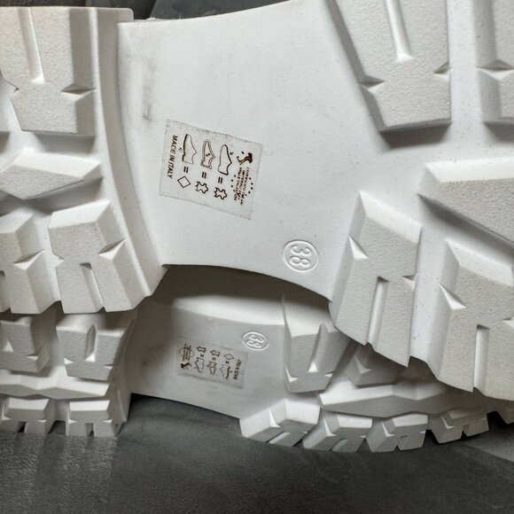 Free People Lola Lugged Sole Chalk Chelsea Boot Size 38/8‎ - Picture 9 of 13